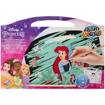 Zdrapywanka i kolorowanka Księżniczki Disney