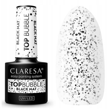 CLARESA TOP BUBBLE BLACK MAT MATOWY TOP Z CZARNYMI DROBINKAMI