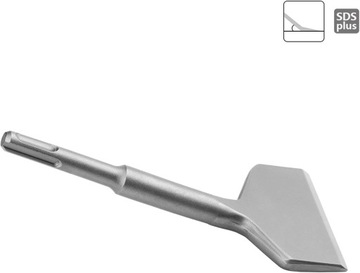 SDS-PLUS Изогнутое долото, плоское, широкое, 75x165 мм