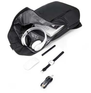 Рюкзак Bange BG-2575 для ноутбука 15,6 дюйма с USB, два отделения, серый