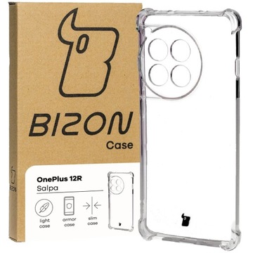 Przezroczyste etui Bizon do OnePlus 12R, case, plecki, elastyczne