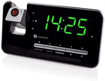 Radio sieciowe budzik z projektorem FM Smartwares CL-1492