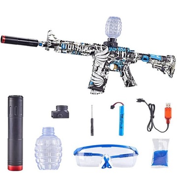 Karabin pistolet na kulki żelowe automat AR-15 Duży
