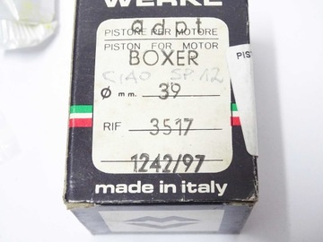 Поршень Asso Polini D. 39 штифт 12 мм Piaggio Ciao