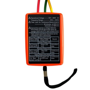 ТЕСТЕР ПОСЛЕДОВАТЕЛЬНОСТИ ФАЗ ВРАЩЕНИЯ 3-ФАЗНЫЙ СЧЕТЧИК ФАЗ AC SM852B 60 В~600 В