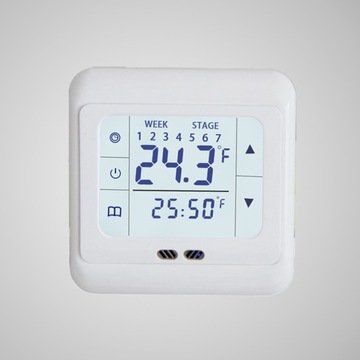 Сенсорный напольный термостат - белый