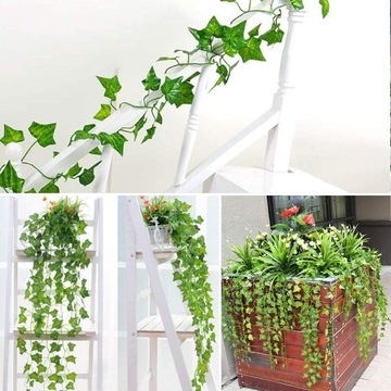 12 искусственных настенных балконных растений из плюща 25 м