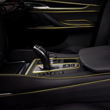 ДЕКОРАТИВНАЯ ПОЛОСКА, ПРИЖИМАННАЯ В ЗАЗОРЫ Цвет: Золотая декоративная лента для автомобиля