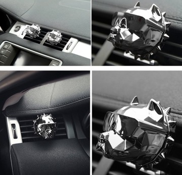 АВТОМОБИЛЬНЫЕ УКРАШЕНИЯ СОБАКА БУЛЬДОГ ЗОЛОТОЙ ПОДАРОК