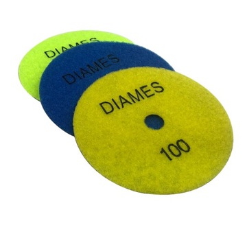 3 шт. ДИСК ДЛЯ СУХОЙ ПОЛИРОВКИ 125 ММ #30 #50 #100