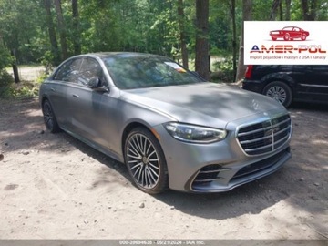 Mercedes 2023 Mercedes-Benz Klasa S 2023r, 580, 4Matic, 4.0L 4.0 Benzyna 496KM