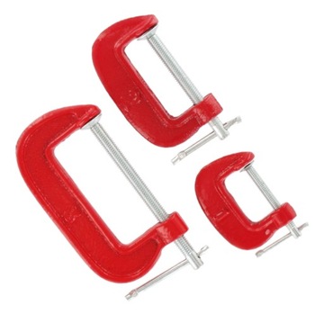 ЗАЖИМ ДЛЯ ПЛОТНИКОВ ТИП G НАБОР ИЗ 3 ШТ.