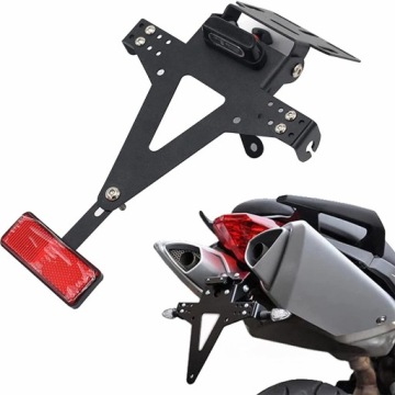 УНИВЕРСАЛЬНЫЙ ДЕРЖАТЕЛЬ НОМЕРНОГО ЗНАКА МОТОЦИКЛА С LED ОСВЕЩЕНИЕМ