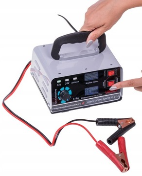 PROSTOWNIK samochodowy do akumulatorów AUTOMAT 24V 12V 30A funkcja naprawy