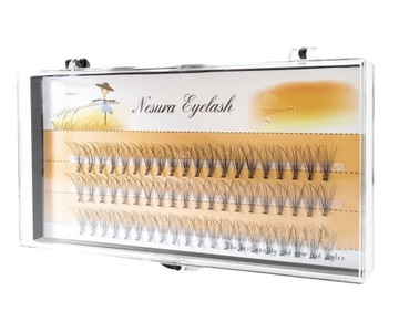 RZĘSY NESURA EYELASH KĘPKI RZĘS JEDWABNE 10mm