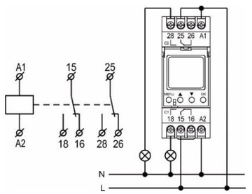 ПРОГРАММАТОР ВРЕМЕНИ АСТРОНОМИЧЕСКИЙ ТАЙМЕР НА DIN-РЕЙКУ