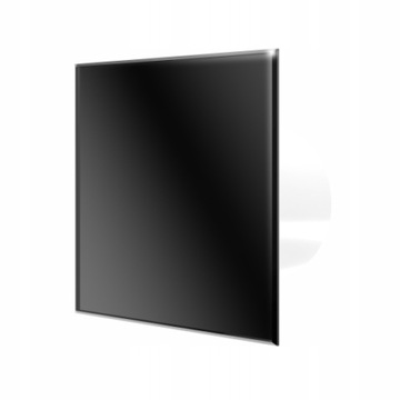 WENTYLATOR Z SZKLISTYM PANELEM CZARNY STANDARD 100 VERONI GLASS DOSPEL