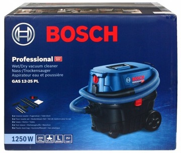 ГАЗОВЫЙ ПРОМЫШЛЕННЫЙ ПЫЛЕСОС BOSCH 12-25 PL — влажная и сухая работа