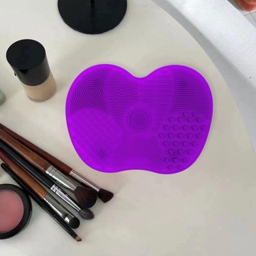Коврик силиконовый для чистки кистей для макияжа, в двух упаковках, глубокий, 4 шт.
