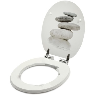 СИДЕНЬЕ ДЛЯ УНИТАЗА МЕДЛЕННО ЗАКРЫВАЮЩЕЕСЯ МДФ UNI