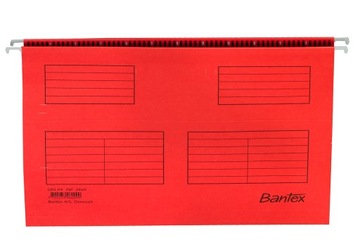 TECZKA ZAWIESZANA wisząca A4 STANDARD czerwona 100331435 BANTEX