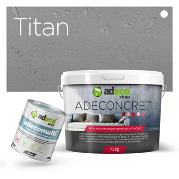Beton architektoniczny adeco kolor TITAN Zestaw