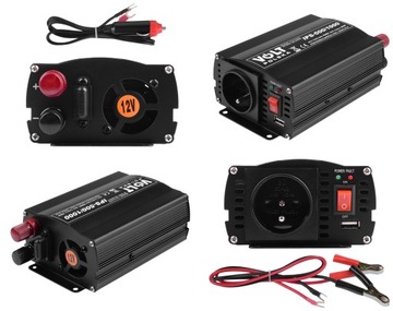 ПРЕОБРАЗОВАТЕЛЬ АВТОМОБИЛЬНОГО АККУМУЛЯТОРА 12В 230В 500Вт 1000Вт VOLT POLSKA + USB