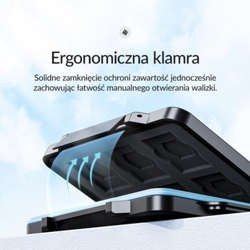Футляр для карт памяти Orico: 6x SD, 4x microSD, 1x CF, жесткий, черный