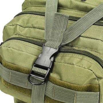 Plecak w stylu wojskowym 50 L oliwkowy zielony