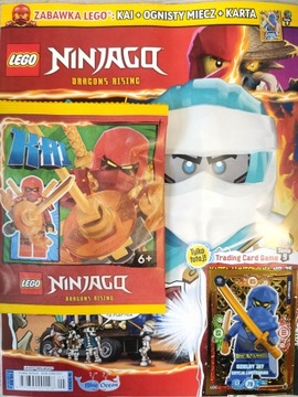 Lego ninjago magazyn 5/24 + Kai z ognistym mieczem