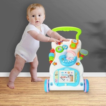 Детские ходунки First Step 2 в 1 Электронная развивающая игрушка с музыкой