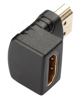 Угловой адаптер 90° HDMI «мама» — HDMI «папа»
