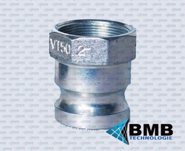 Redukcja / złączka męska VT 50 gwint wewnętrzny 2'