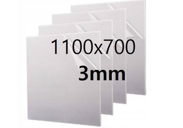 PLEKSI PLEXI PLEKSA PLEXA płyta na wymiar mleczna opal 110cm x 70cm x 3mm