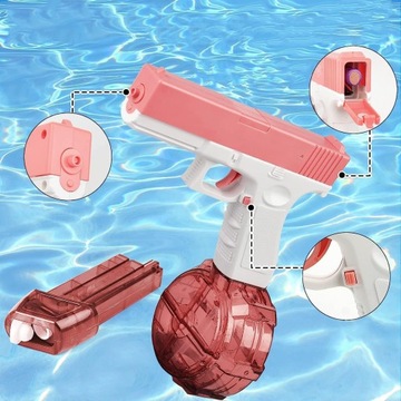 GLOCK ELECTRIC АВТОМАТИЧЕСКИЙ ВОДЯНОЙ ПИСТОЛЕТ, ДВА ДЕТСКИХ ЖУРНАЛА