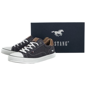 Buty Męskie Trampki Tenisówki Mustang 52A013 Granatowe