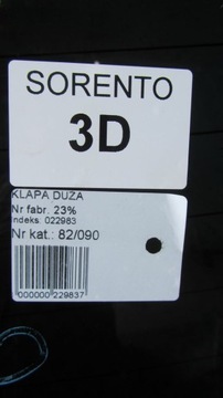 KIA SORENTO II VÍKO KUFRU KUFRU 3D 09-