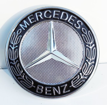 Эмблема MERCEDES логотип хром синий fi 50