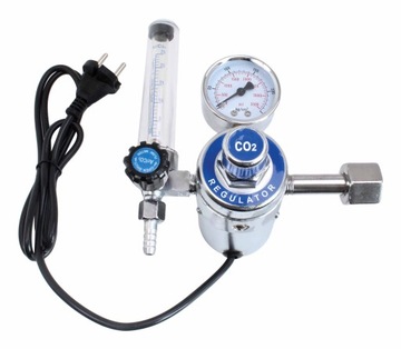 REGULATOR DO GAZU Z PODGRZEWACZEM ZEGARY ARGON CO2