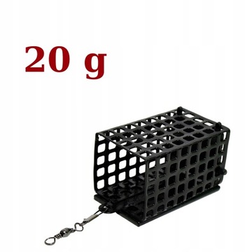 KOSZYCZEK KOSZYK ZANĘTOWY KWADRAT Z DENKIEM 20 g