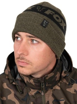 Czapka Fox Collection Beanie Green & Black