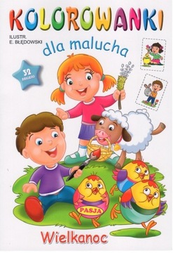 KOLOROWANKA WIELKANOCNA Z NAKLEJKAMI WIELKANOC