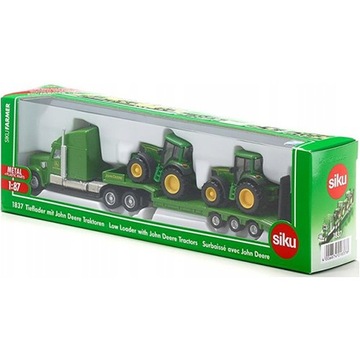 CIĘŻARÓWKA Z TRAKTORAMI TRAKTOR JOHN DEERE - SIKU