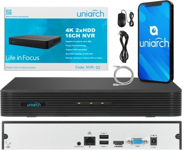 Наружный мониторинг 5 IP камер 5MPx PoE UNIARCH