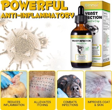 Лечение дрожжевой инфекции для собак (2 жидкие унции), Натуральное лечение дрожжевой инфекцией для собак