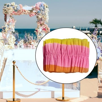 2шт морщинистая бумага в рулоне пасхальное украшение свадебный занавес оранжевый и розовый