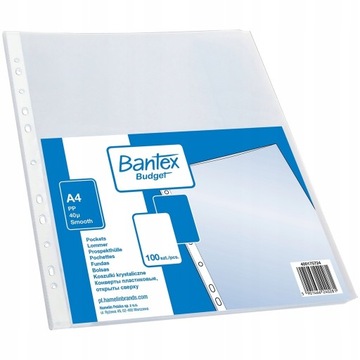 Bantex A4 40MIC Crystalline T -Fyrts 100M ПК