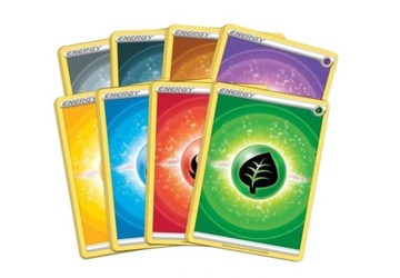 Pokemon TCG 96 kart Energii 12 sztuk z 8 rodzajów
