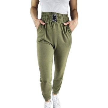 Женские спортивные штаны с каблуками с резиновыми карманами