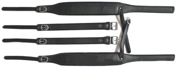 УДОБНЫЕ ШИРОКИЕ КОЖАНЫЕ РЕМНИ ДЛЯ АККОРДЕОНА / РАЗМЕР 96-120 / ВЕЛЮР